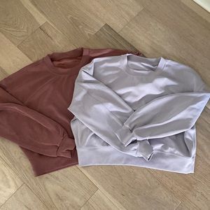 Lululemon soft cropped sweatshirt sz 6